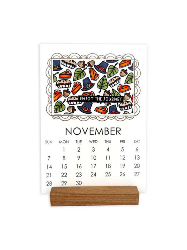 A Year Of Doodles - Clipboard Calendar Cards