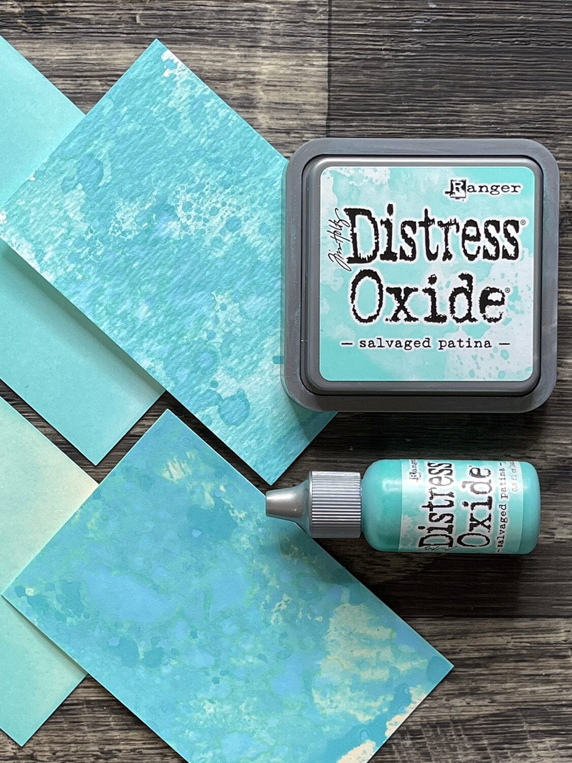 Distress Oxide Ink Pad - Salvaged Patina