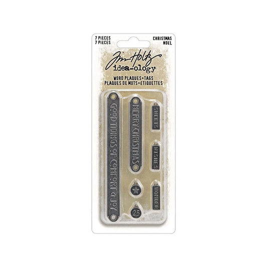 Tim Holtz Idea-ology - Christmas Word Plaques & Tags