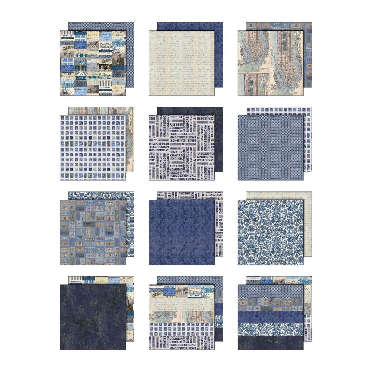 12x12 Idea-ology Double Sided Cardstock - Indigo