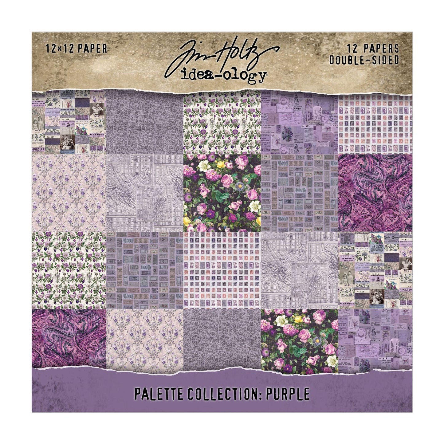 12x12 Idea-ology Double Sided Cardstock - Purple