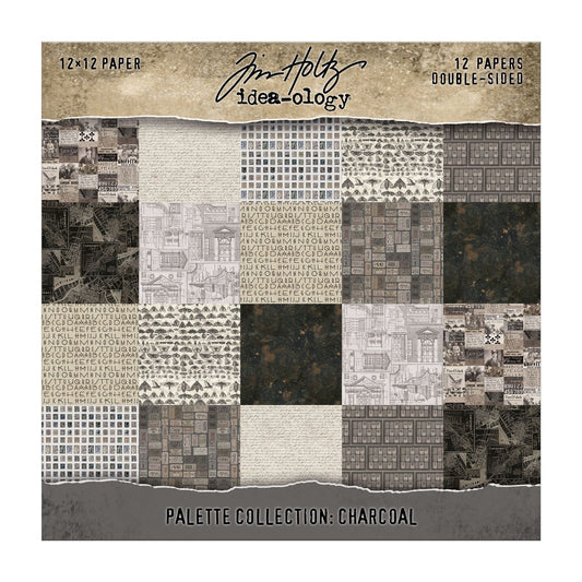 12x12 Idea-ology Double Sided Cardstock - Charcoal
