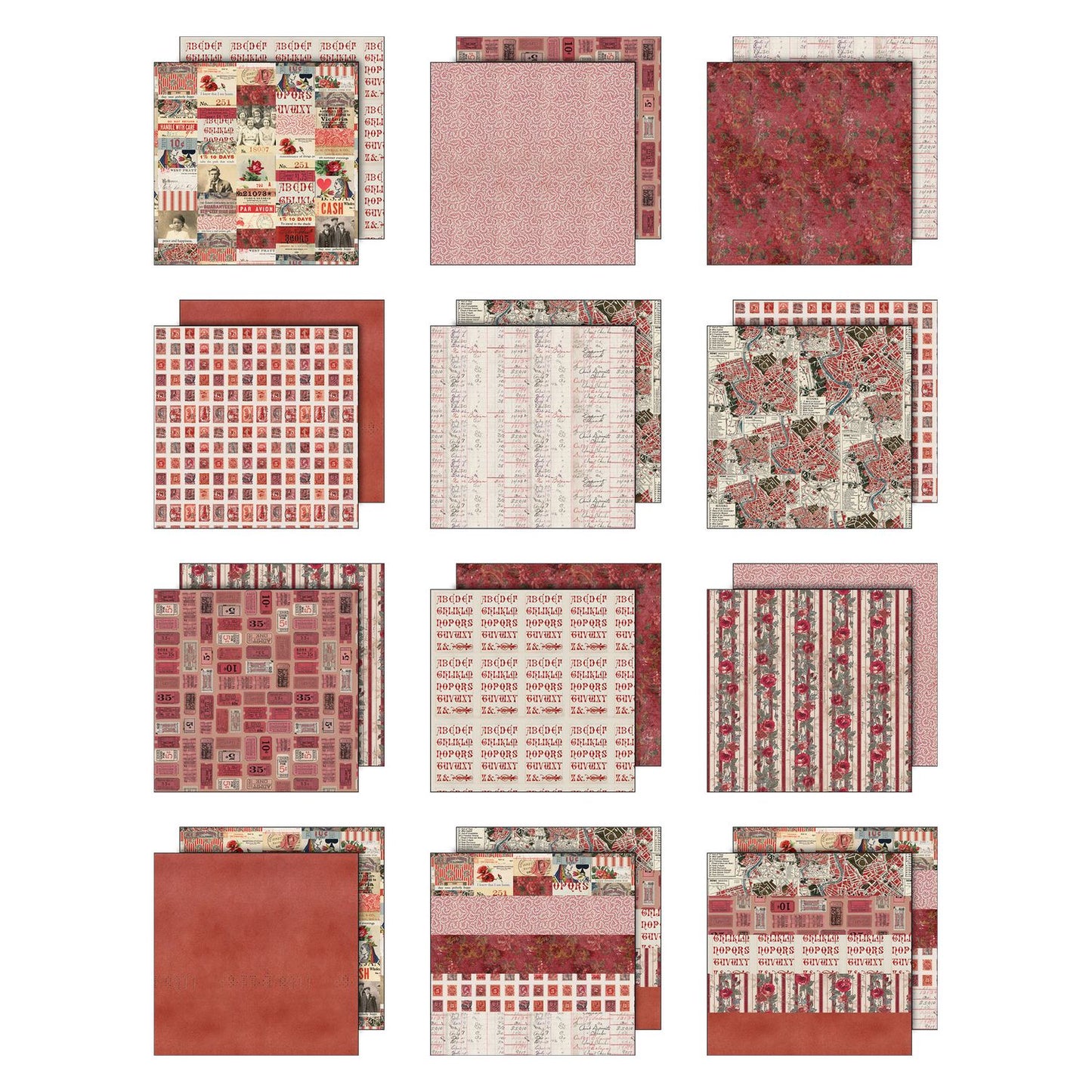 8x8 Idea-ology Double Sided Cardstock - Red