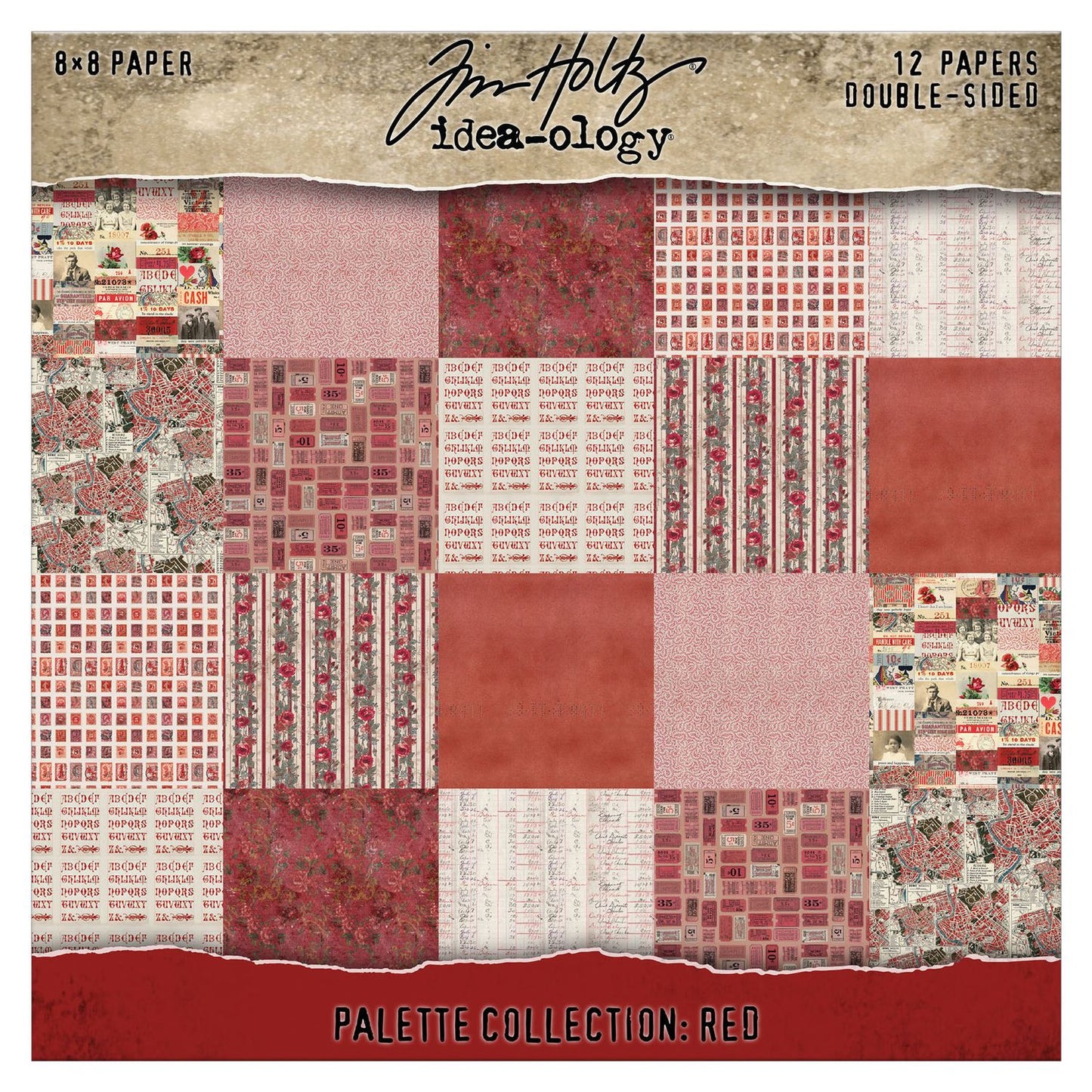 8x8 Idea-ology Double Sided Cardstock - Red