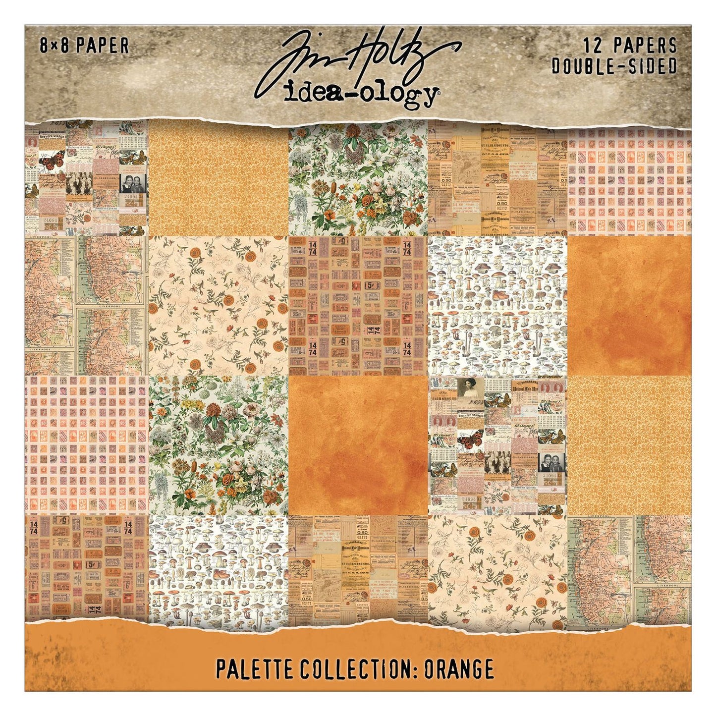 8x8 Idea-ology Double Sided Cardstock - Orange