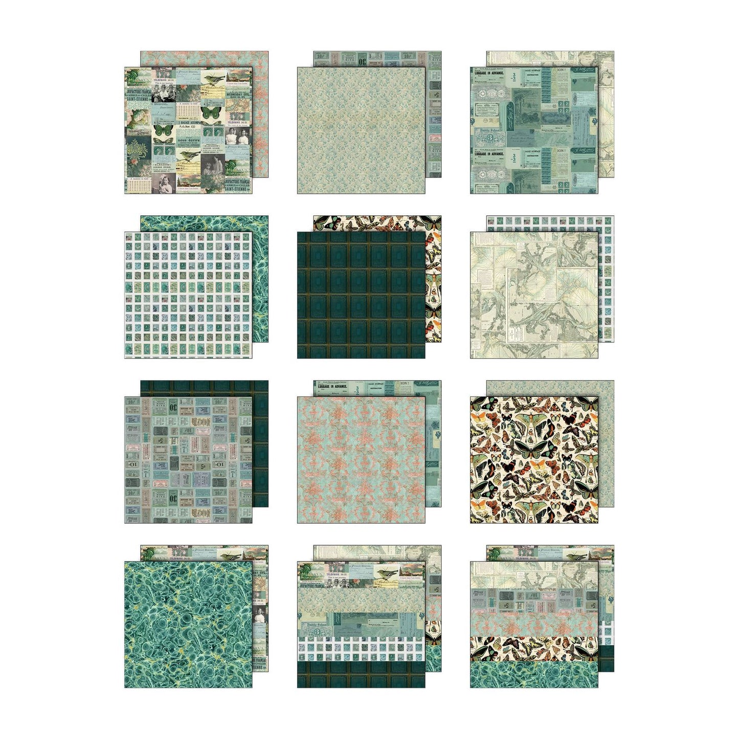 8x8 Idea-ology Double Sided Cardstock - Teal