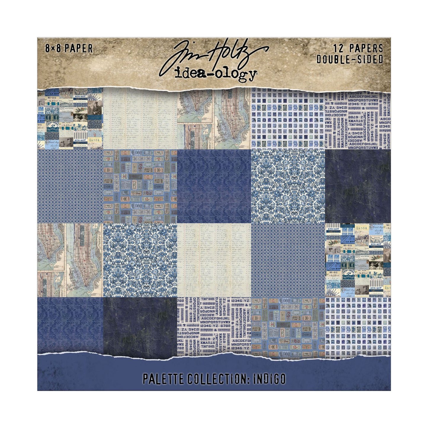 8x8 Idea-ology Double Sided Cardstock - Indigo