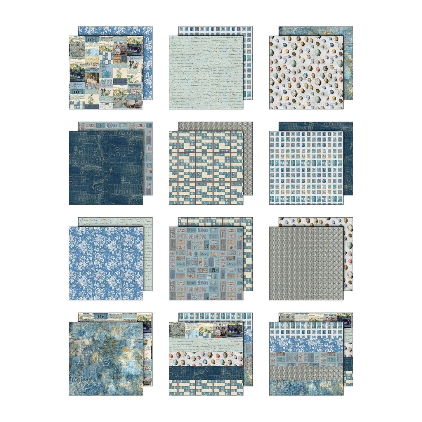 8x8 Idea-ology Double Sided Cardstock - Blue