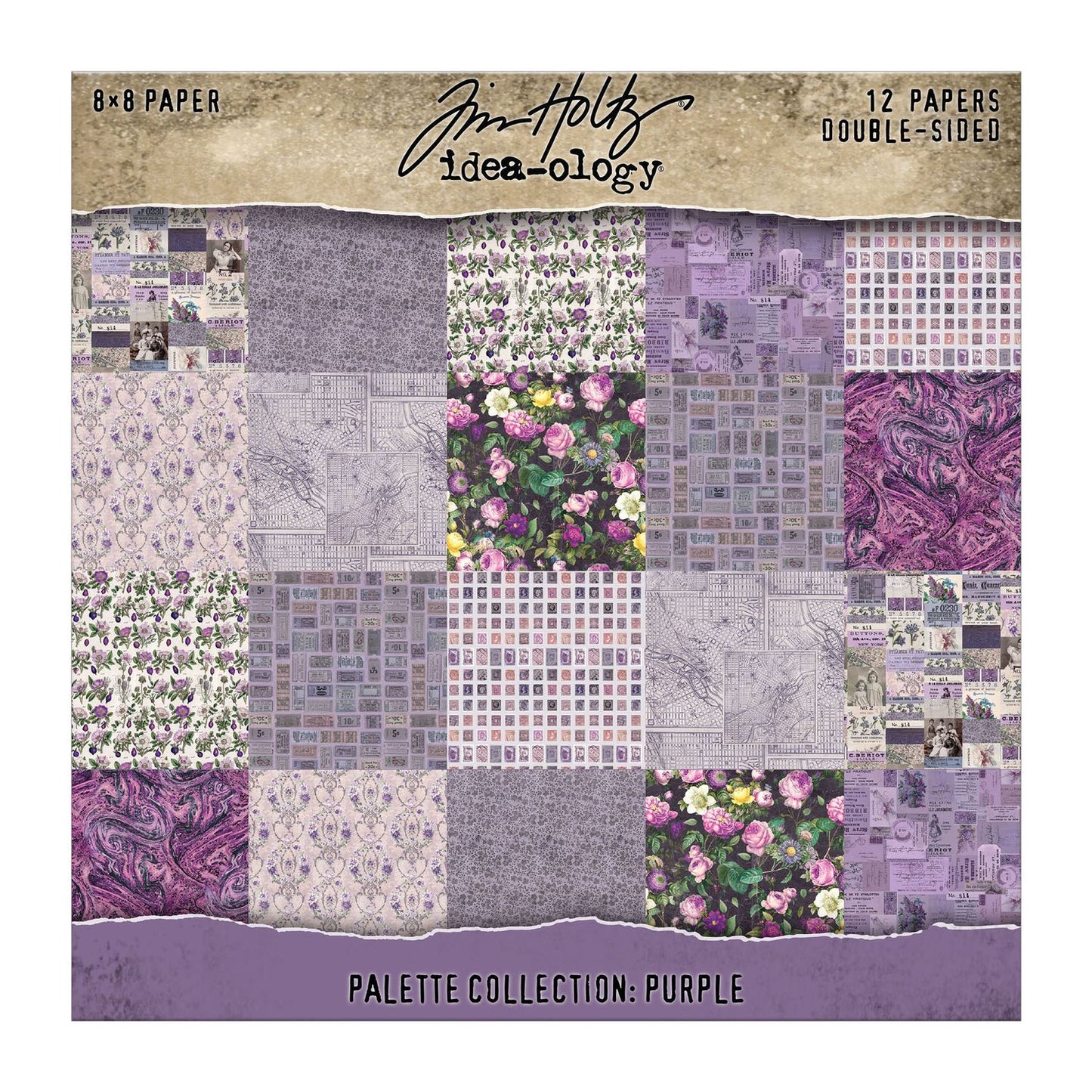 8x8 Idea-ology Double Sided Cardstock - Purple