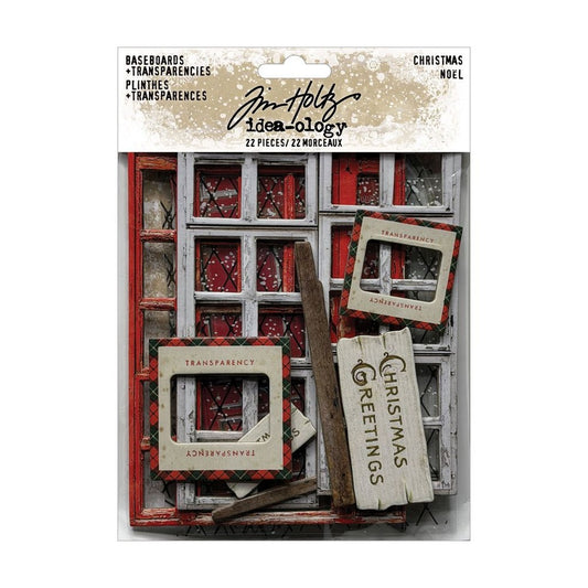 Christmas Baseboards & Transparencies by Tim Holtz Idea-ology
