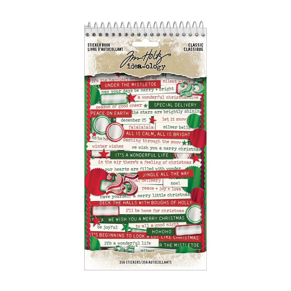 Christmas Classic Sticker Book by Tim Holtz Idea-olgy
