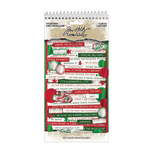 Christmas Classic Sticker Book by Tim Holtz Idea-olgy