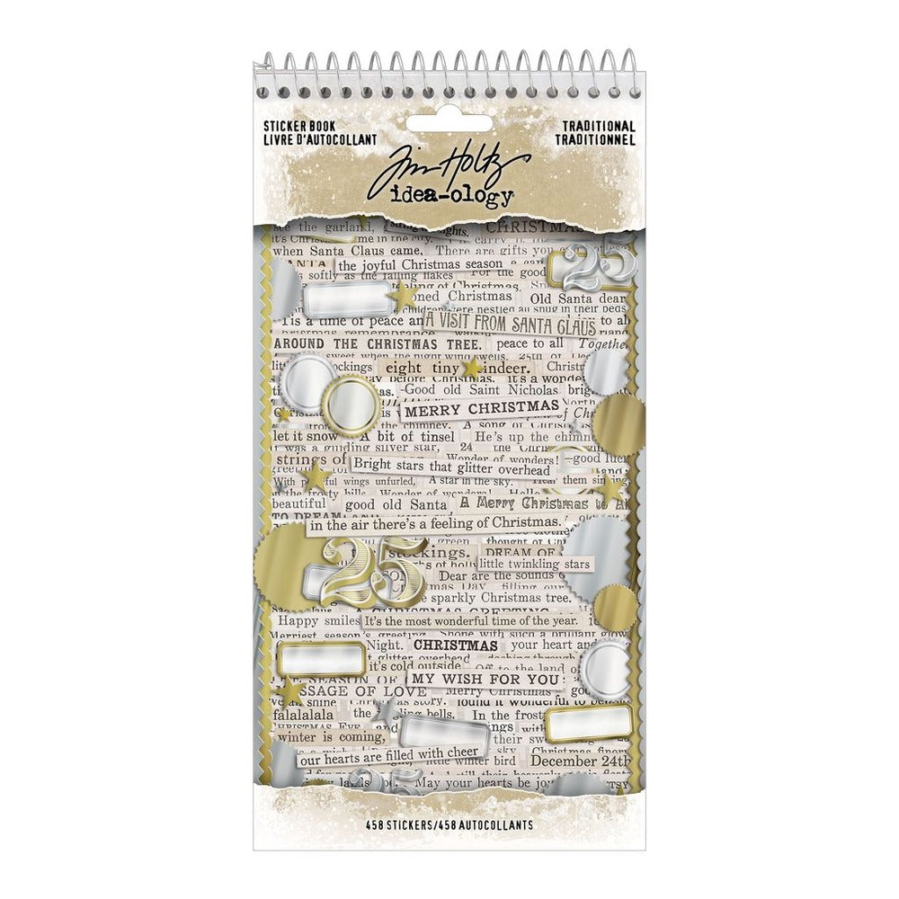 Christmas Traditional Sticker Book by Tim Holtz Idea-ology