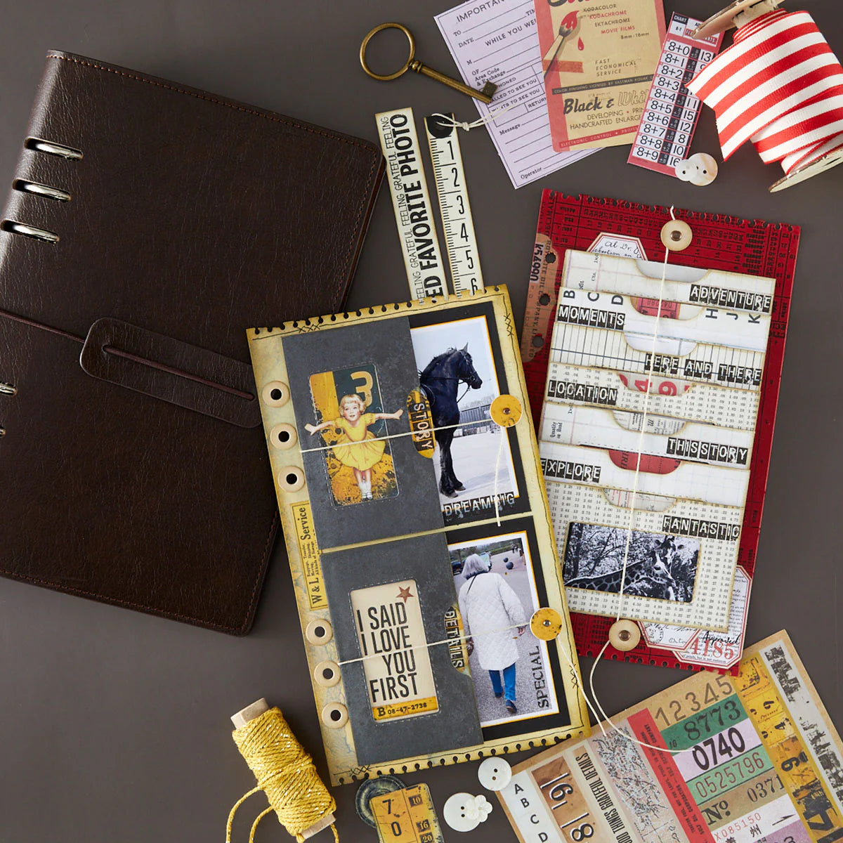Page With Flap Pocket - Die by Esther Glas