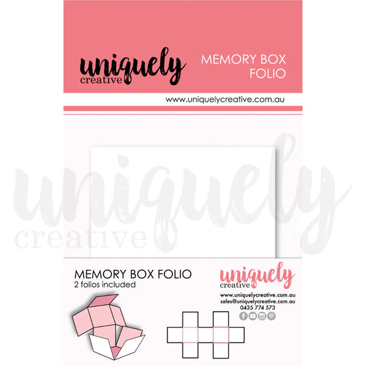 Memory Box Folio - White - 2 pack