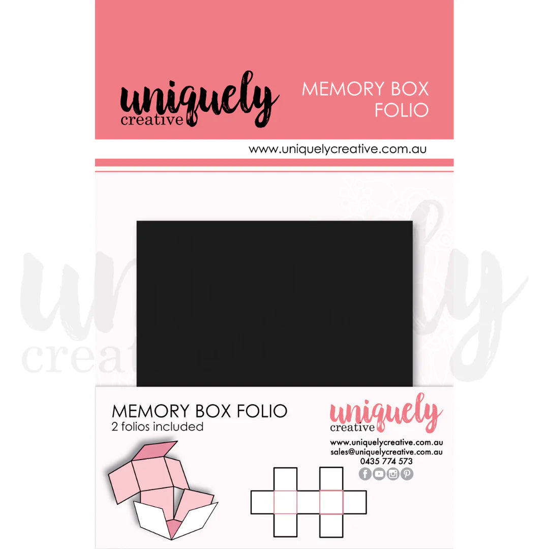 Memory Box Folio - Black - 2 Pack
