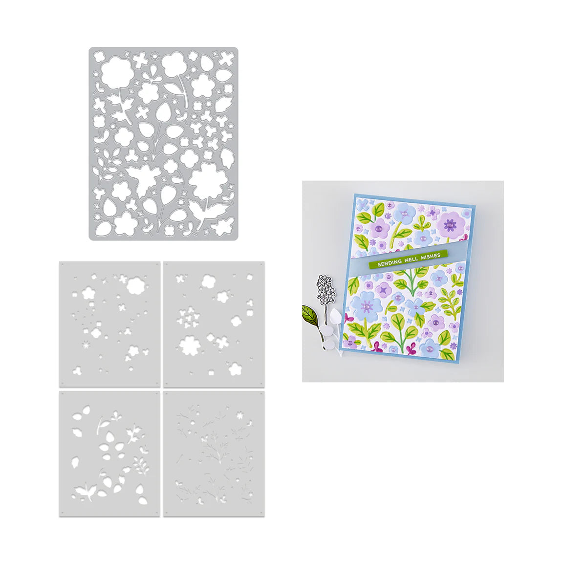 Meadow Blooms - Die & Stencil