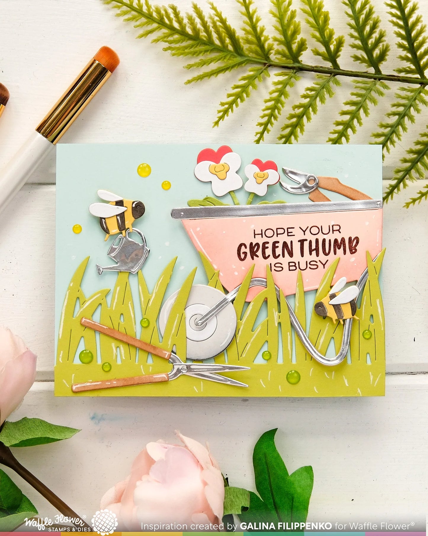 Postage Collage Gardening Add-On - Die