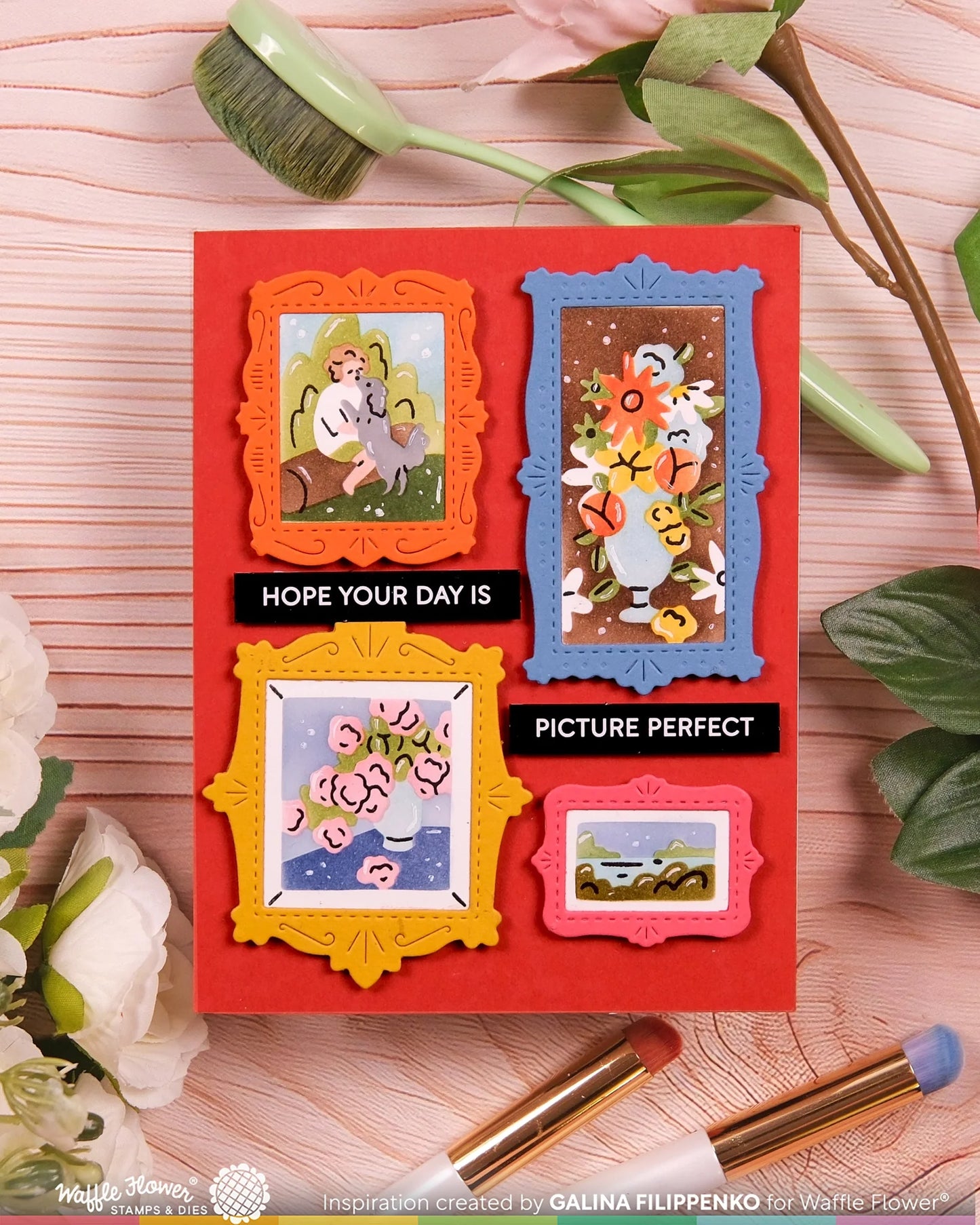Postage Collage Frames - Matching Dies