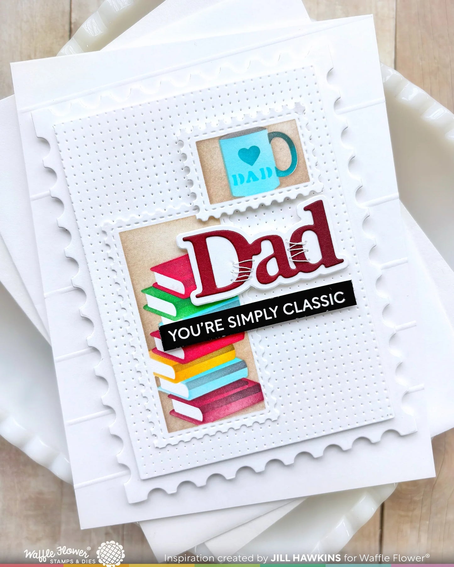 Postage Collage Dad - Stencils
