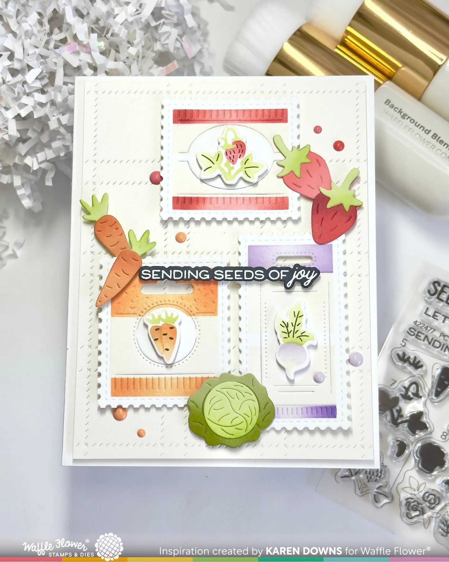 Postage Collage Seeds Details - Die