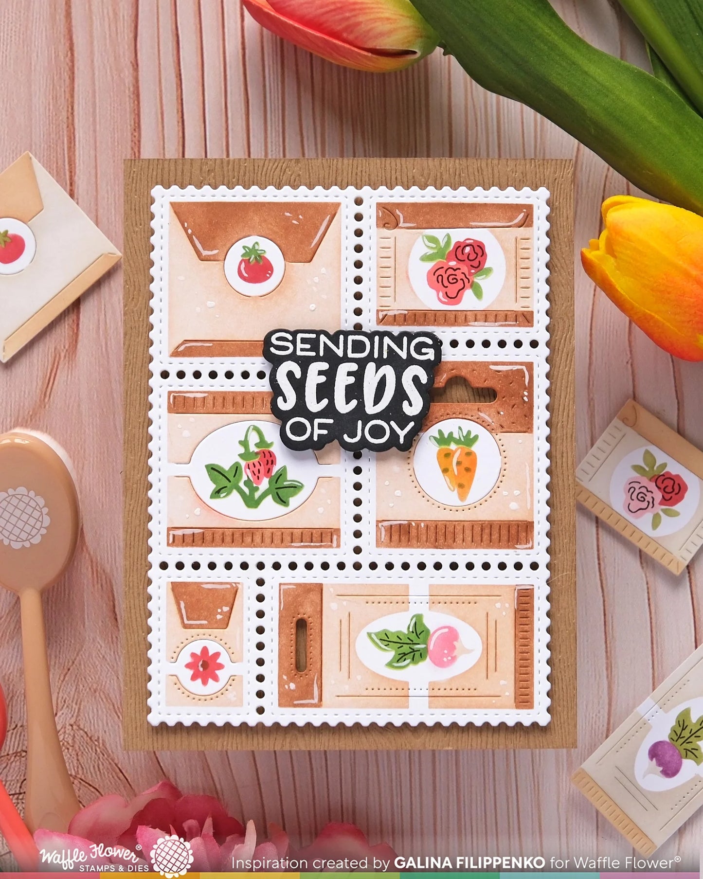 Postage Collage Seeds - Details Stamp