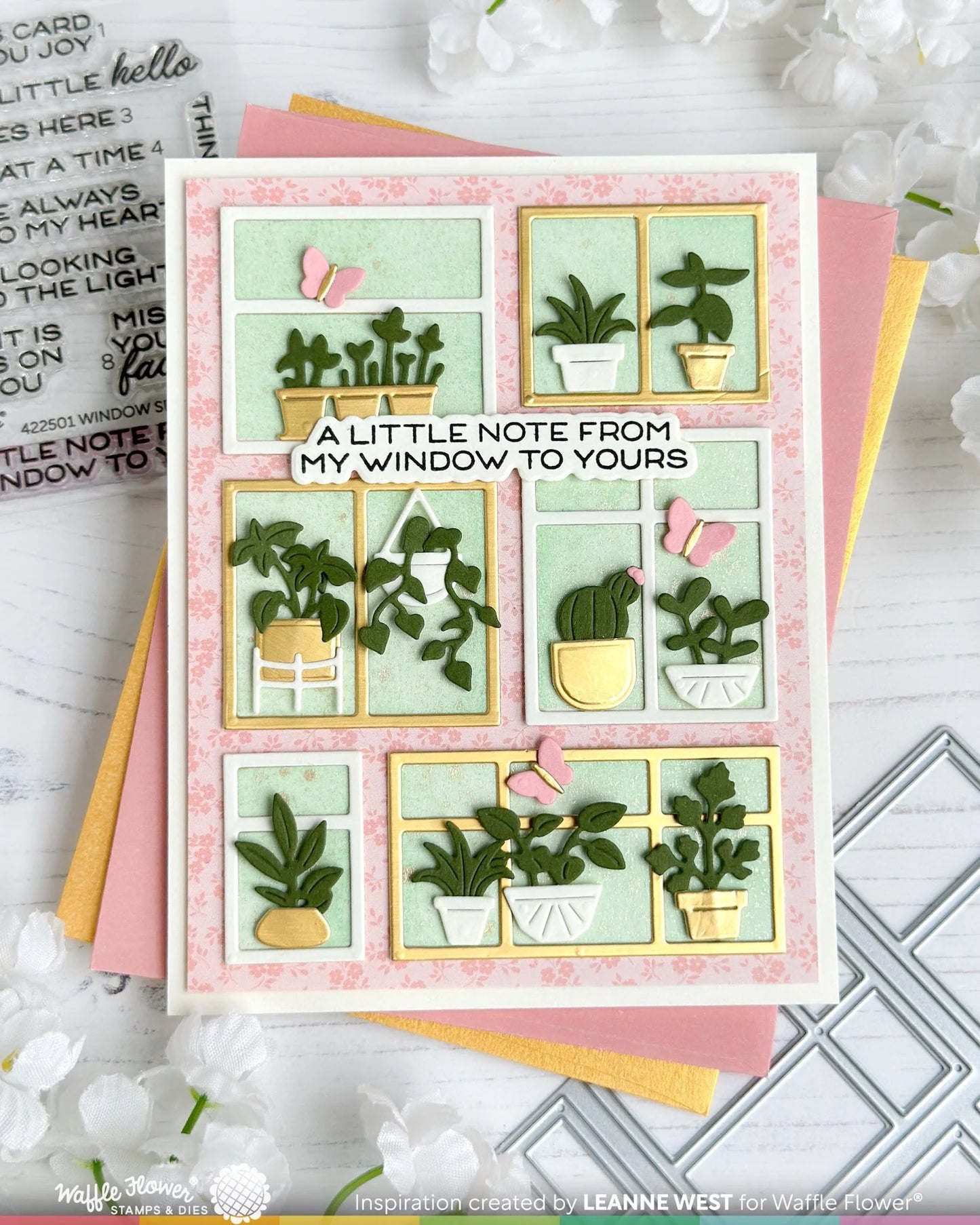 Postage Collage Windowsill Plant - Die