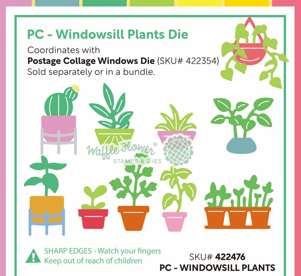 Postage Collage Windowsill Plant - Die