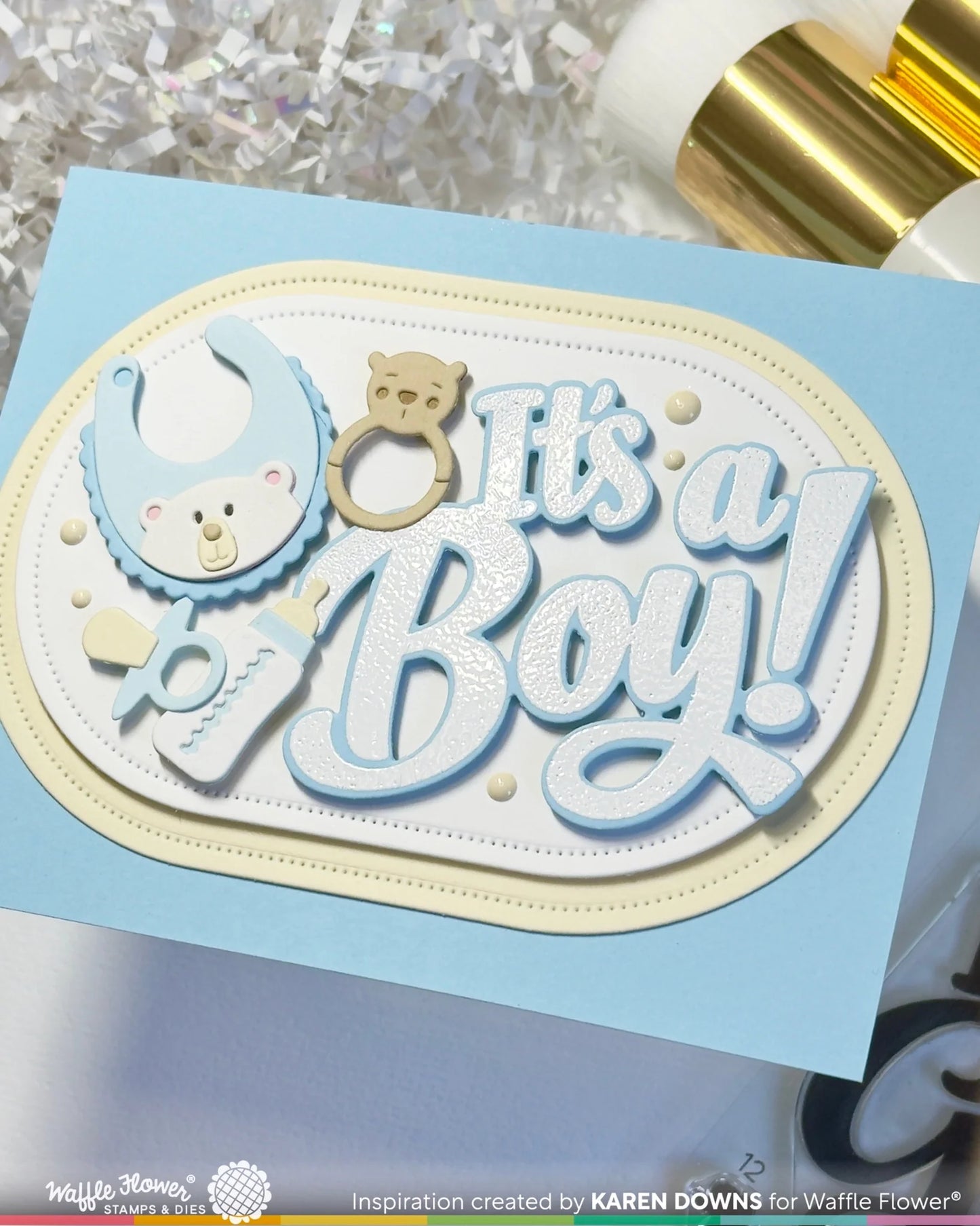 Baby Announcement - Sentiment Stamp