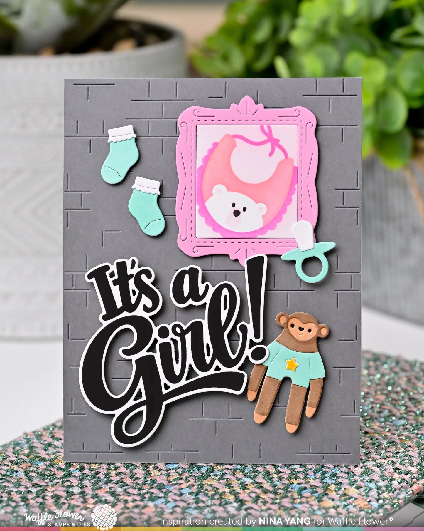 Postage Collage Baby - Stencils