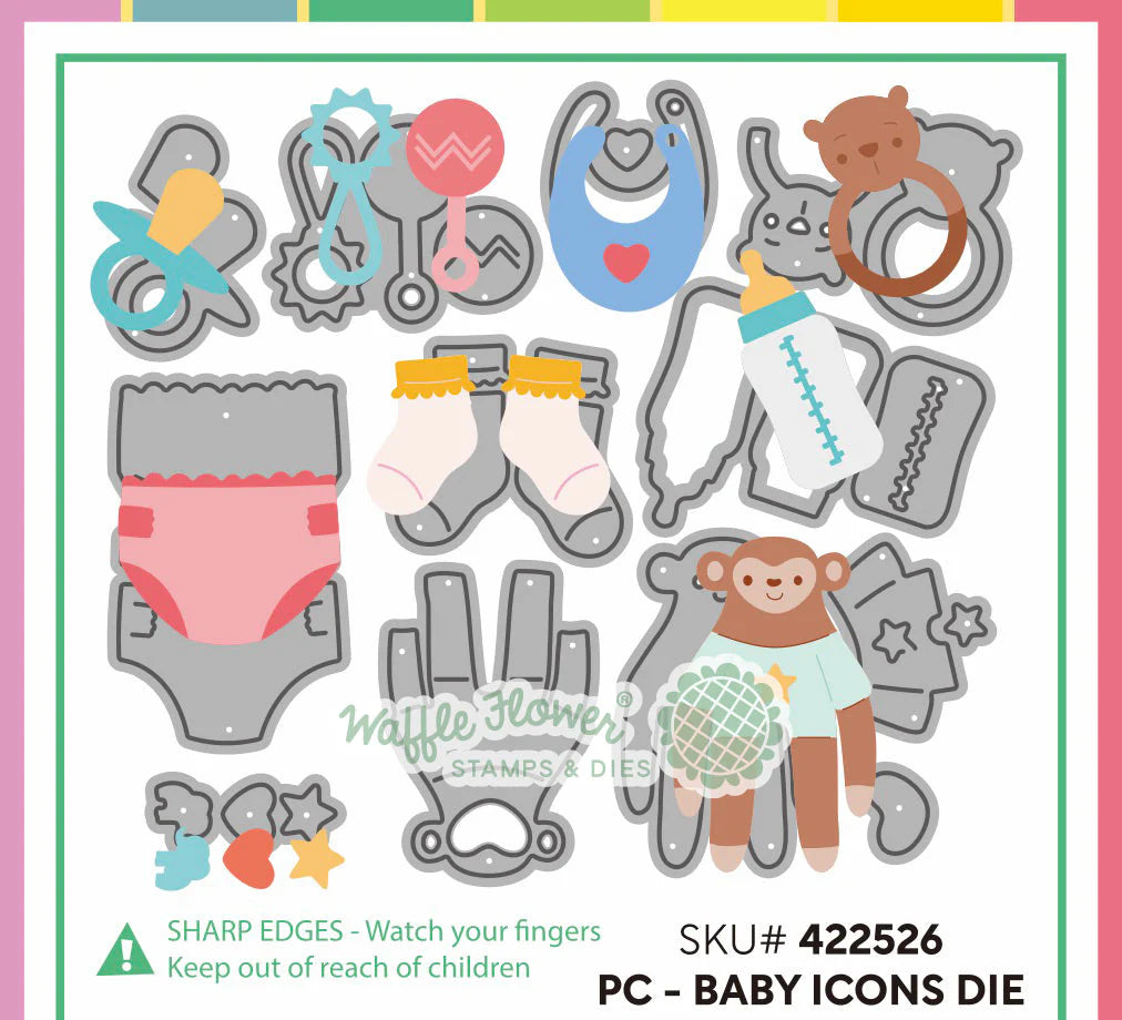 Postage Collage Baby Icons - Die