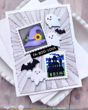 Postage Collage Haunted House Silhouette - Stamp