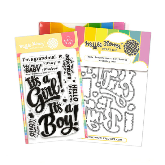 Baby Announcement - Sentiments Combo