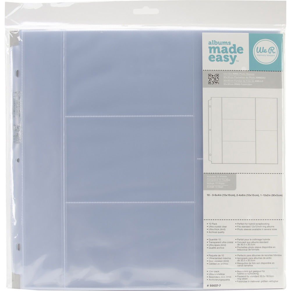 12x12 Page Protectors - 4x6 & 6x4