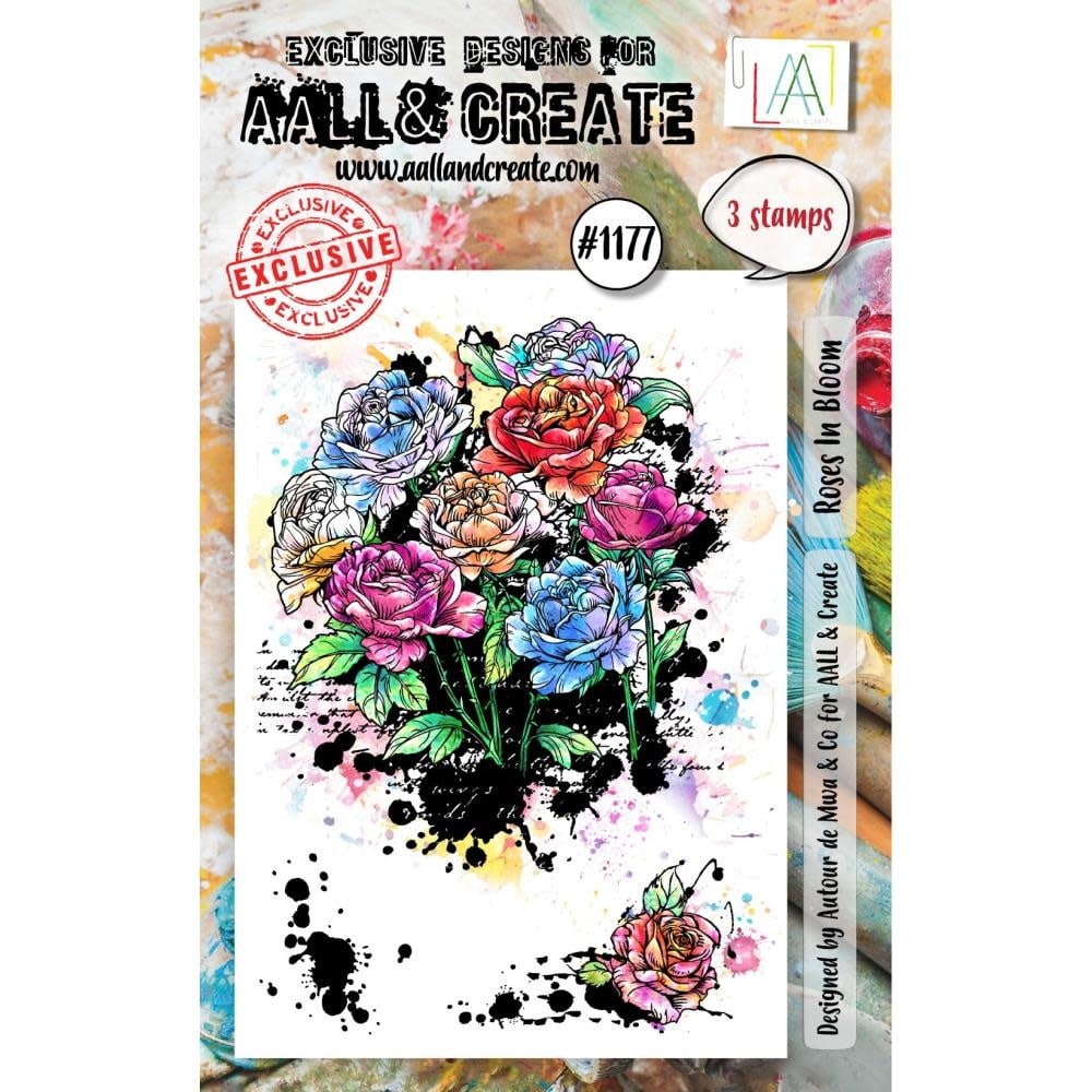 Roses In Bloom - Stamp