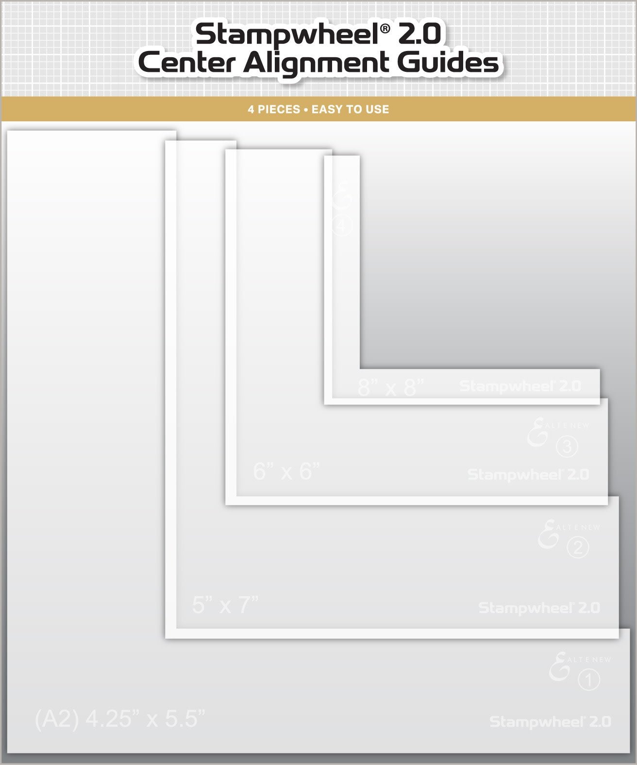 Alignment Ware Guide Stampwheel 2.0- Center Alignment Guides – The Nic Nook