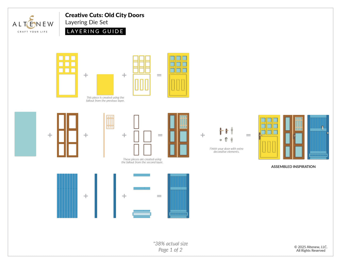 Creative Cuts - Old City Doors - Layering Dies