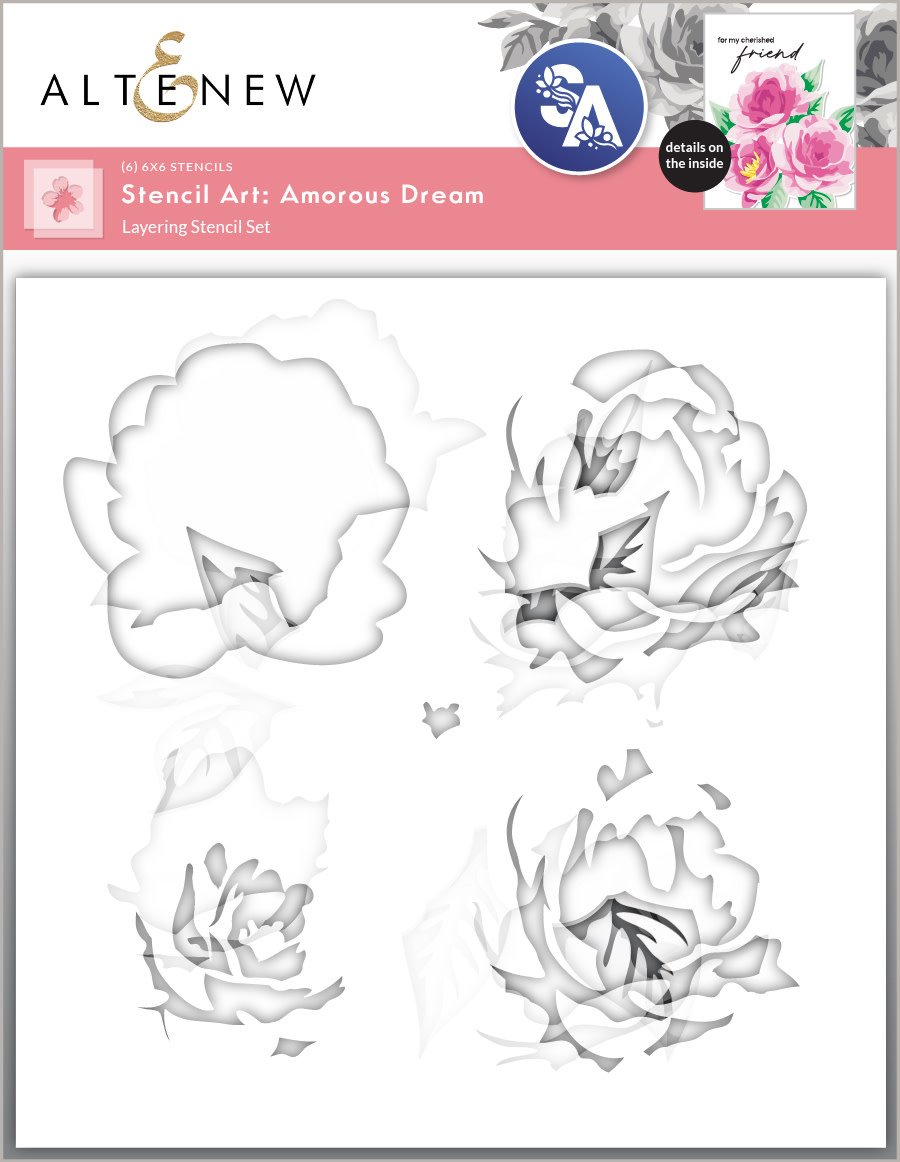 Stencil Art: Amourous Dream & Add-On Die Bundle