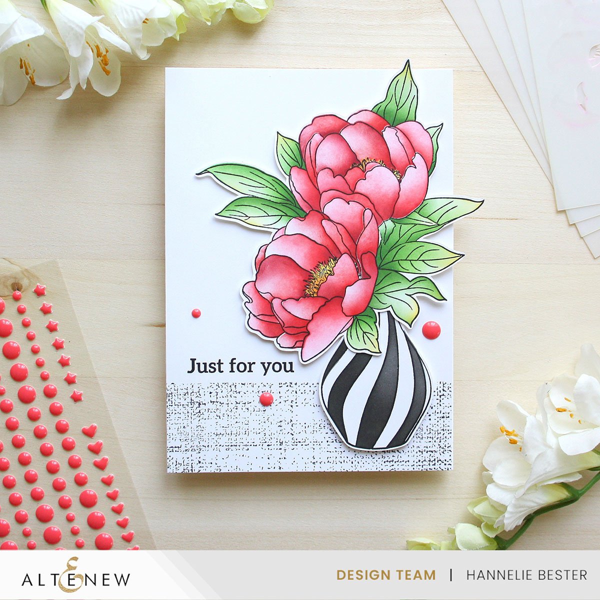 Build-A-Garden - Lovely Rose Peony Set - Stamps