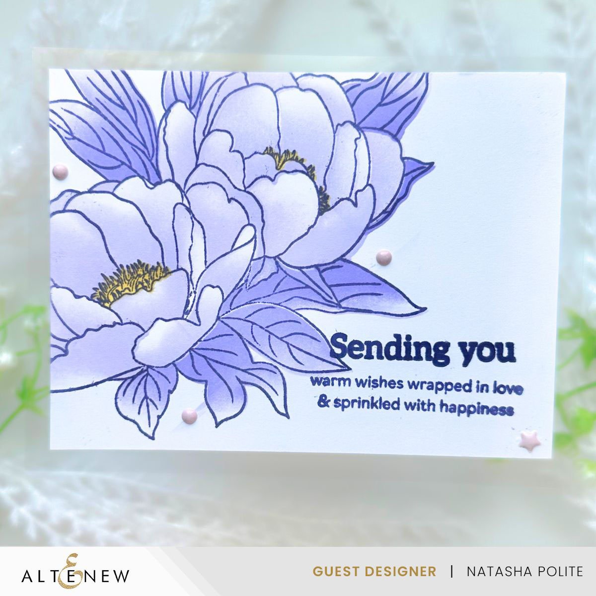 Build-A-Garden - Lovely Rose Peony Set - Stamps