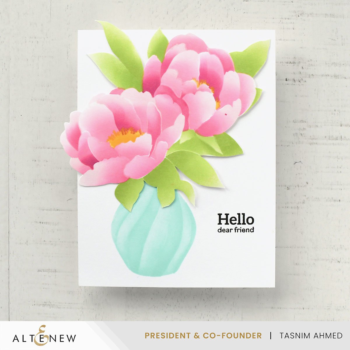 Build-A-Garden - Lovely Rose Peony Set - Stamps