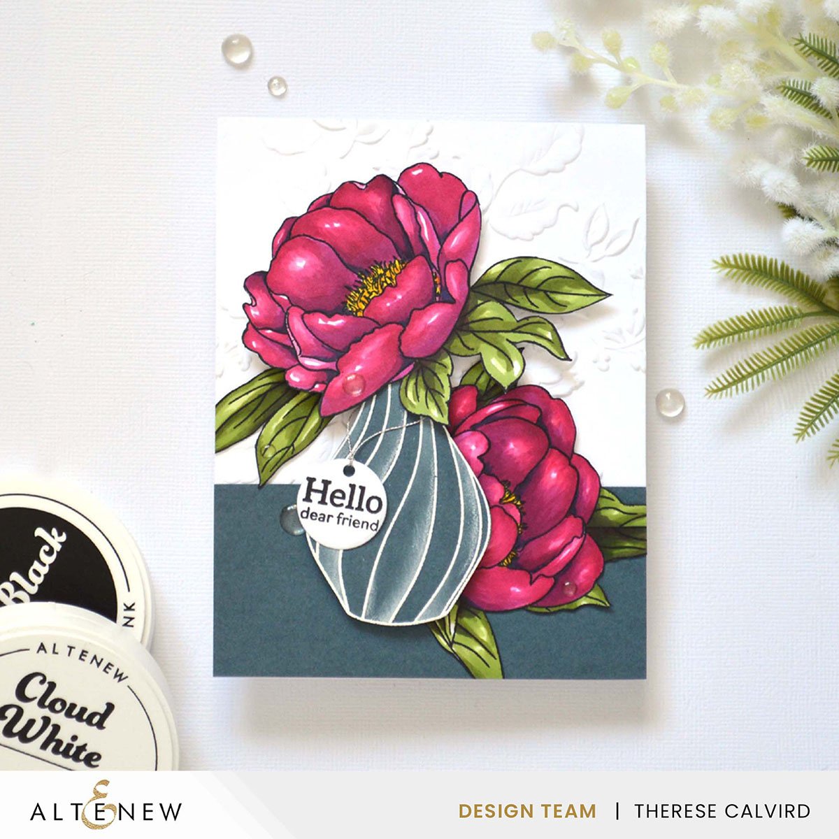 Build-A-Garden - Lovely Rose Peony Set - Stamps