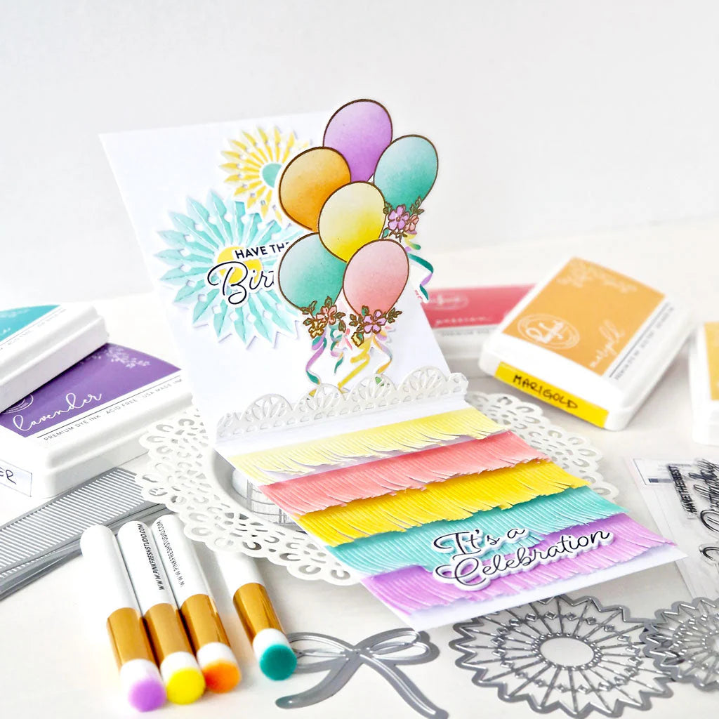Ribbons & Balloons - Stamp, Die and Stencil
