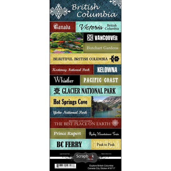 British Columbia Explore - 6x12 Stickers