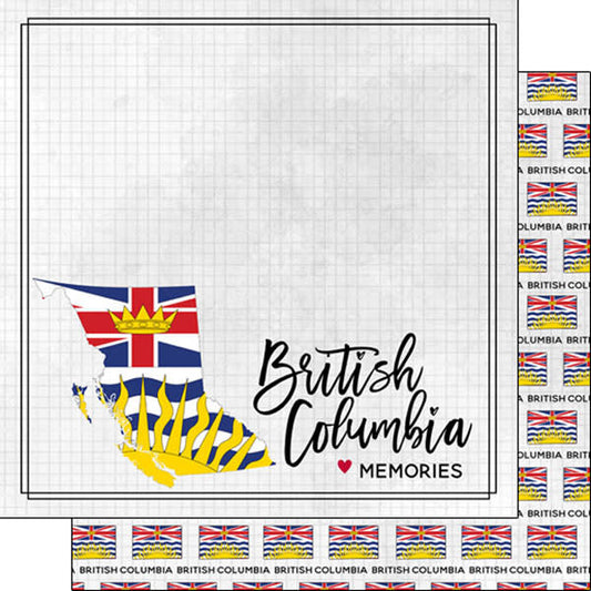 British Columbia Adventure Flag - 12x12 Pattern Paper