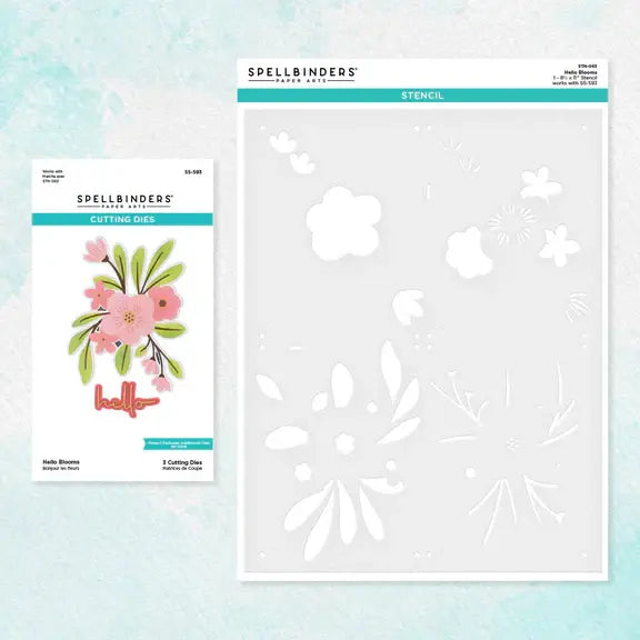 Hello Blooms - Stencil and Dies*
