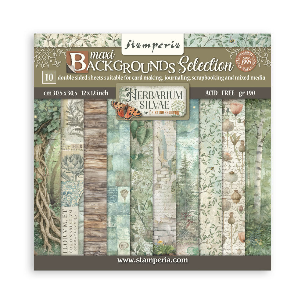 Herbarium Silvae - 12x12 Backgrounds Paper Pad