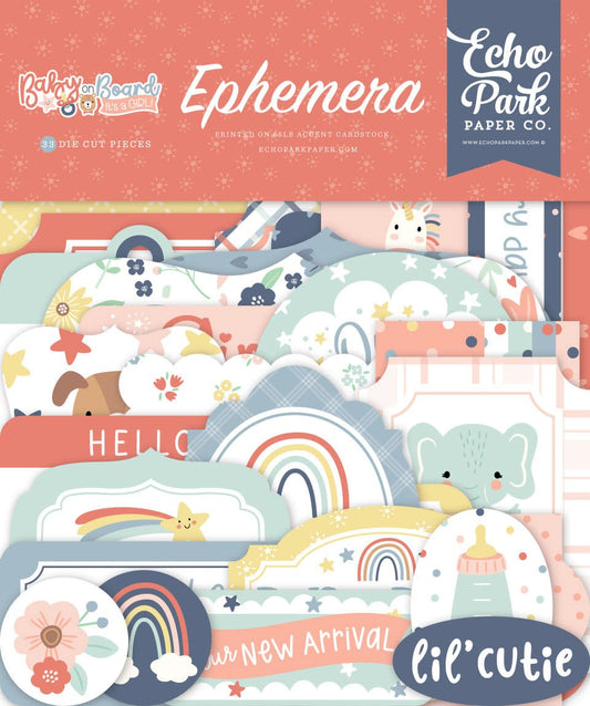 Baby On Board - Girl Ephemera