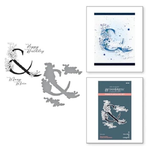 Everyday Occasion Floral Alphabet Collection - Floral & and Sentiment - Press Plates