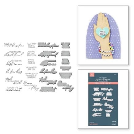 Beads of Friendship Collection - Bestie Sentiments - Press Plates and Dies